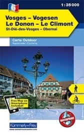 Wandelkaart Vogesen - Le Donon - Le Climont | Kümmerly & Frey 06 | 1:35.000 | ISBN 9783259007303