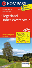 Fietskaart Siegerland - Hoher Westerwald  | Kompass 3057 | 1:70.000 | ISBN 9783850262941