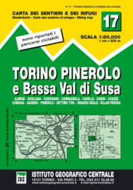 Wandelkaart Torino, Pinerolo e Bassa Val Di Susa | IGC 17 | 1:50.000 | ISBN 9788896455173