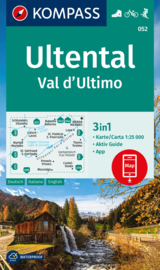 Wandelkaart Ultental - Val d'Ultimo | Kompass 052 | 1:25.000 | ISBN 9783991217541