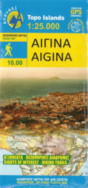 Wandelkaart Aigina | Anavasi 10.10 | 1:25.000 | ISBN 9789609412858