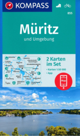 Wandelkaart  Rund um den Müritz | Kompass 855 | 1:50.000 | ISBN 9783990444221