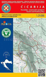 Wandelkaart Cicarija | Croatian Mountain Rescue Service nr. 19 | 1:25.000 | ISBN 9789537527426