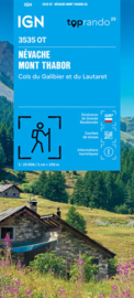 Wandelkaart Nevache, Mont Thabor, Col du Galibier, Bardonecchia (I), Valloire | NP Ecrins | IGN 3535OT - IGN 3535 OT | ISBN 9782758557661