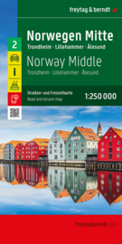 Wegenkaart Noorwegen Midden 2 | Freytag & Berndt | ISBN 9783707924565