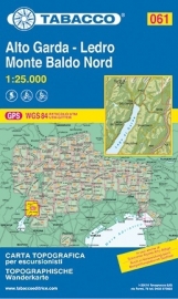 Wandelkaart Alto Garda - Ledro - Monte Baldo Nord | Tabacco 61 | 1:25.000 | ISBN 9788883151057