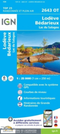 Wandelkaart Lodeve, Lac du Salagou, Bedarieux, Clermont | IGN 2643OT - IGN 2643 OT | ISBN 9782758548782