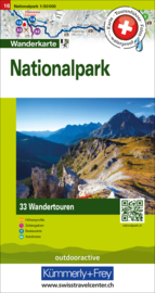 Wandelkaart Nationalpark Schweiz  | Hallwag Nr. 16 Touren-Wanderkarte | 1:50 000 | ISBN 9783828309746