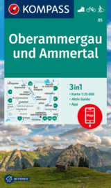 Wandelkaart Oberammergau / Ammertal | Kompass 05 | 1:25.000 | ISBN 9783991214519
