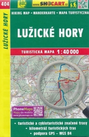 Wandelkaart Tsjechië -  Lužické hory | Shocart 404 | ISBN 9788072246823