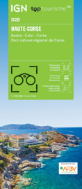 Wegenkaart - Fietskaart D2B Haute-Corse - Bastia Calvi Corte PNR Corse | IGN | 1:100.000 | ISBN 9782758553298