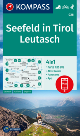 Wandelkaart Seefeld in Tirol - Leutasch | Kompass 026 | 1:35.000 | ISBN 9783991217640