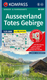 Wandelkaart Ausseerland, Totes Gebirge | Kompass 039 | 1:25.000 | ISBN 9783991544821