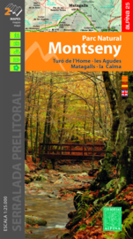 Wandelkaart Montseny Parc Natural  | Editorial Alpina | Gebied ten NO van Barcelona | 1:25.000 | ISBN 9788480908474