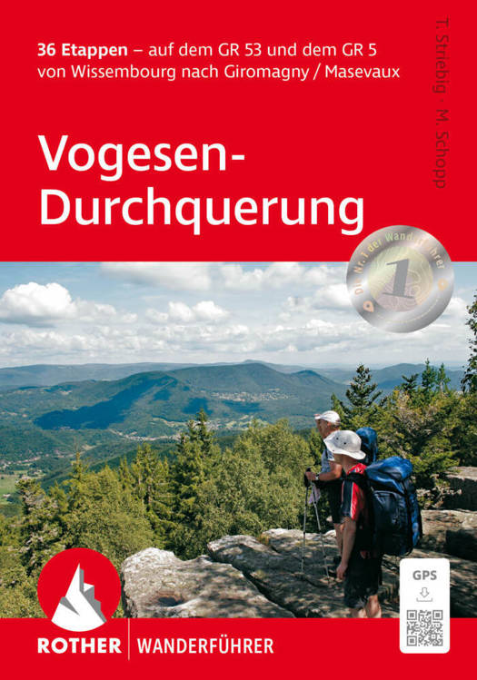Wandelgids Vogezen - Trekkinggids Vogesen Durchquerung | Rother Verlag | van Wissembourg naar Belfort / GR53-5 | ISBN 9783763314362