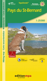 Wandelkaart Pays du St-Bernard | Edition mpa | 1:25.000 | ISBN 9783905706581