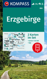 Wandelkaart Erzgebirge, 2-delig | Kompass 866 | 1:50.000 | ISBN 9783991542230