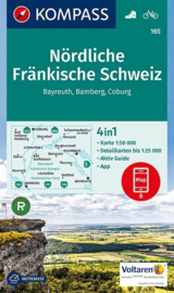 Wandelkaart Nördliche Fränkische Schweiz | Kompass 165 | 1:50.000 | ISBN 9783990442630