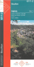 Topografische kaart Belgie NGI 67 / 1-2 Bouillon | 1:25.000 - ISBN 9789462355569