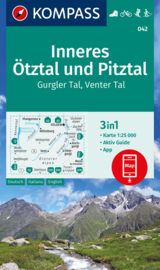 Wandelkaart Inneres Ötztal en Pitztal | Kompass 042 | 1:25.000 | ISBN 9783991218777