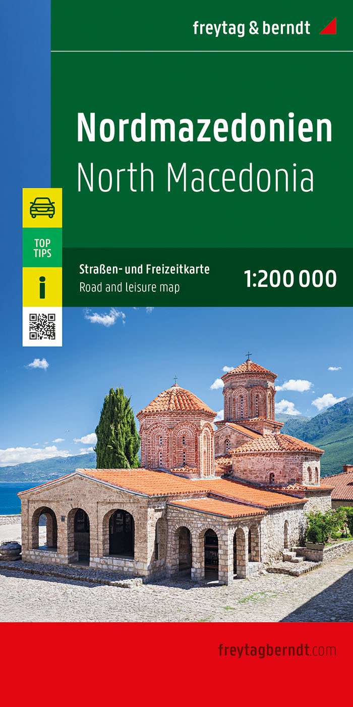 Wegenkaart Noord-Macedonië | Freytag & Berndt | 1:200.000 | ISBN 9783707924572