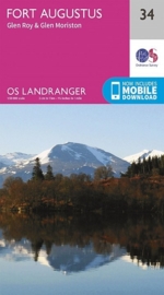 Wandelkaart Fort Augustus, Glen Albyn | Ordnance Survey 34 | ISBN 9780319261323