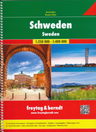 Wegenatlas Zweden | Freytag & Berndt Sweden Supertouring Road Atlas | ISBN 9783707917451