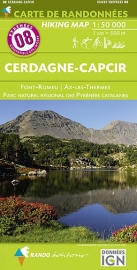 Wandelkaart Cerdagne Capcir - Haute Ariege - Les Angles (Frankrijk - Pyreneeen) | Rando Editions 08 | ISBN 9782344013373