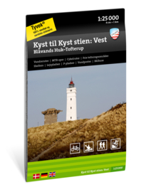 Wandelkaart Von Küste zu Küste - Westlicher Teil | Calazo Outdoormaps Serie - Calazo Förlag Dänemark | 1:25.000 | ISBN 9789188779885