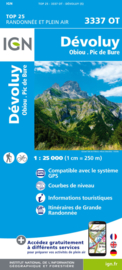 Wandelkaart Devoluy, Obiou & Pic de Bure | NP Ecrins | IGN 3337 OT - IGN 3337OT | ISBN 9782758539919