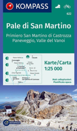 Wandelkaart Pale di San Martino - Fiera di Primiero | Kompass 622 | 1:25.000 | ISBN 9783990444559
