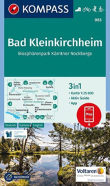 Wandelkaart Bad Kleinkirchheim - Nationalpark Nockberge | Kompass 063 | 1:25.000 | ISBN 9783991213345