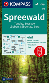 Wandelkaart Kompass Spreewald | Kompass 748 | 1:50.000 | ISBN 9783990449264