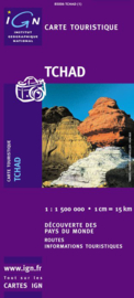 Wegenkaart Tchad - Tsjaad | IGN | 1:1,5 miljoen | ISBN 3282118500611