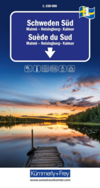Wegenkaart Zweden Zuid - Zuid 1 | Kümmerly+Frey | 1:250.000 | ISBN 9783259300718