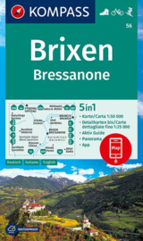 Wandelkaart Brixen - Bressanone | Kompass 56 | 1:50.000 | ISBN 9783990447420