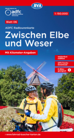 Fietskaart Zwischen Elbe und Weser nr. 6 |  ADFC Radtourenkarte  | 1:150.000 | ISBN 9783969901113