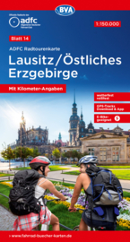 Fietskaart Lausitz / Östliches Erzgebirge | ADFC nr. 14  | 1:150.000 | ISBN 9783969901342