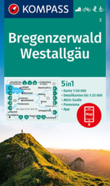Wandelkaart Bregenzerwald - Westallgau | Kompass 2 | 1:50.000 | ISBN 9783991212492