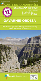 Wandelkaart Pyreneeën  Gavarnie - Ordesa | Rando 12 | 1:50.000 | ISBN 9782344026663