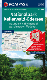 Wandelkaart Nationalpark Kellerwald-Edersee  | Kompass 845 | 1:50.000 | ISBN 9783991544616