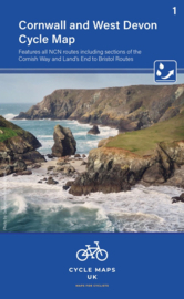 Fietskaart Cornwall and West Devon |  01 Cycle Maps UK - Cordee | 1:100.000 | ISBN 9781904207740