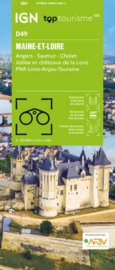 Wegenkaart - Fietskaart Maine-et-Loire - Angers Saumur Cholet | IGN D49 | ISBN 9782758555575