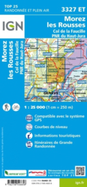 Wandelkaart Morez, les Rousses, Col de la Faucille, Gex. Jura | IGN 3327 ET - IGN 3327ET | ISBN 9782758546658