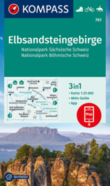 Wandelkaart  Elbsandsteingebirge, NP Sächsische Schweiz, NP Böhmische Schweiz | 1:50.000 | Kompass 761 | ISBN 9783991210719