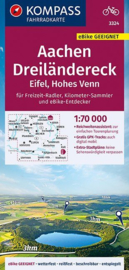 Fietskaart Aachen - Dreiländereck | Kompass 3324 | 1:70.000 | ISBN 9783990448663