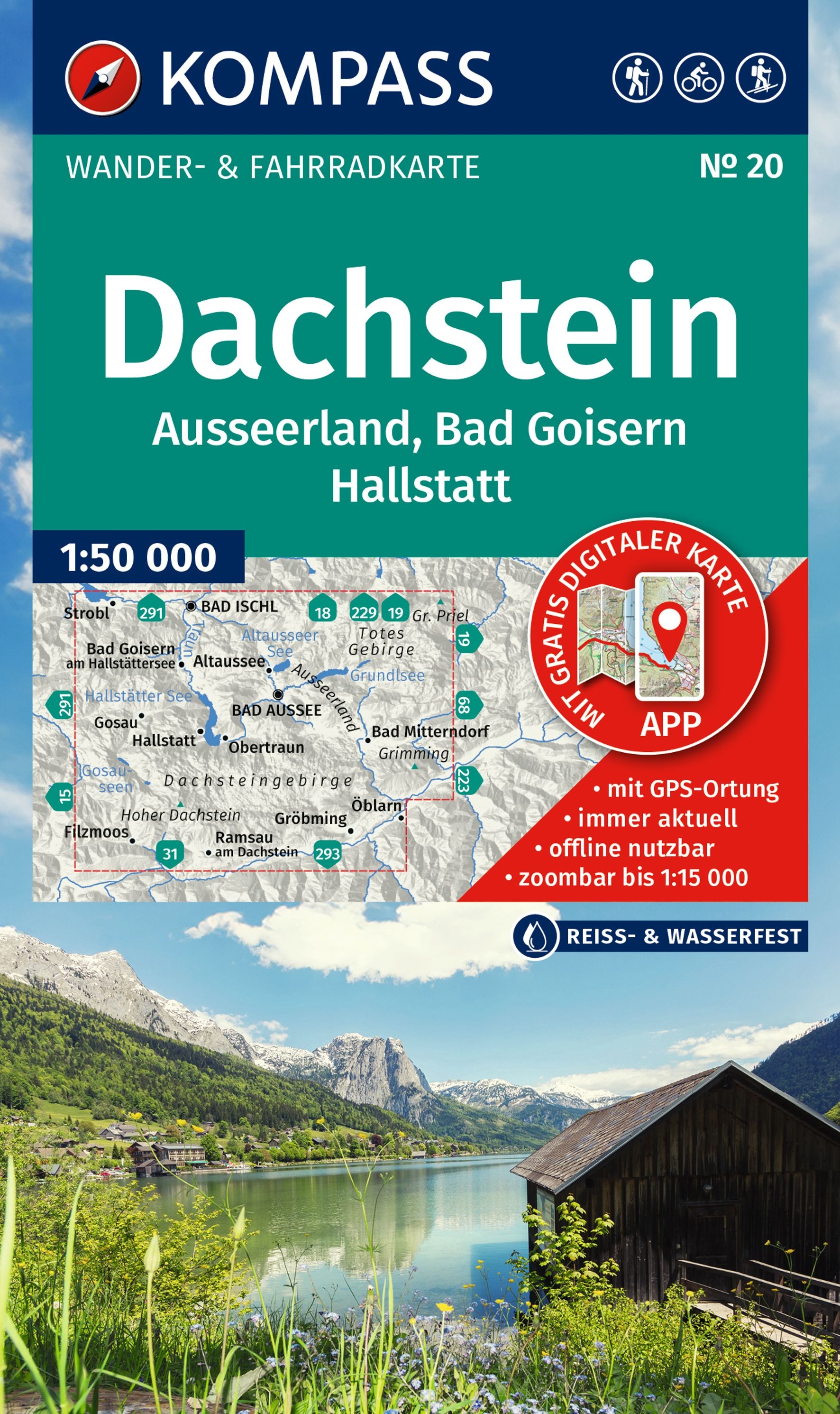 Wandelkaart Dachsteingruppe, Schladminger Tauern | Kompass 293  - 3 delige set | 1:50.000 | ISBN 9783991543800