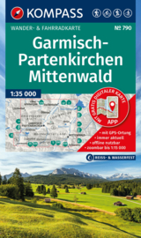 Wandelkaart Garmisch Partenkirchen / Mittenwald | Kompass 790 | 1:35.000 | ISBN 9783991544593