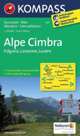 Wandelkaart Alpi Cimbra | Kompass 631  | 1:25.000 | ISBN 9783850264693