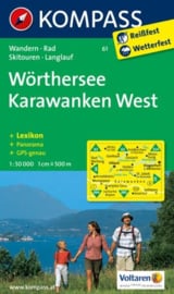 Wandelkaart Wörthersee -Karawanken West | Kompass 61 | 1:50.000 | ISBN 9783850267069